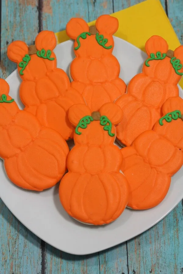 Mickey Mouse Pumpkin Halloween Cookies