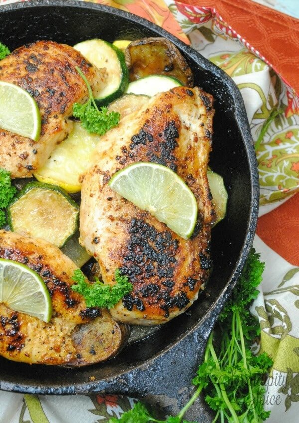 citrus chicken Cast Iron Country Citrus Chicken This Cast Iron Country Citrus Chicken Recipe is so flavorful and delicious!  Pretty much anything made in a cast iron skillet is good but this cast iron country citrus chicken recipe will have your family coming back for more!
