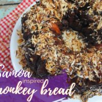 Samoa Monkey Bread Recipe - Chocolate Caramel Coconut Monkey Bread