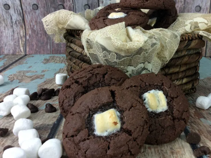 smores chocolate cake mix cookies S'mores Chocolate Cake Mix Cookies Recipe These S'mores Chocolate Cake Mix Cookies Recipe is the best thing since my Peppermint Chocolate Cookiesand Strawberry Cake Mix Cookies!  They're oh so easy and a total hit at parties!