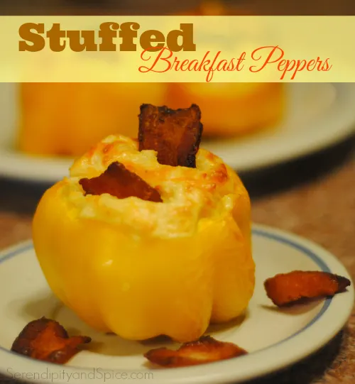 stuffed breakfast peppers recipe Rise and Shine Breakfast Muffins Recipe This is a fantastic breakfast recipe to make for Thanksgiving or Christmas...days when we're having BIG meals later on!  These Rise and Shine Breakfast Muffins are hearty and filling but light enough that you'll be hungry later for the REAL meal!  I love that they're a special dish you can make the day before, cook the day of, and still enjoy your big dinner with family and friends!  Hubs and Little Man LOVE these muffins too-- and they make the day extra special without slaving away in the kitchen!