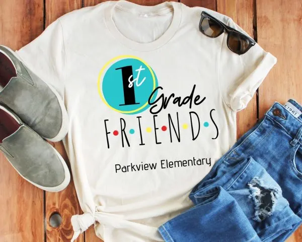 Friends First Day of School Teacher Gifts Check out these first day of school teacher gifts.  Making a fun little gift for back to school will let teachers know that you appreciate all they do for your child.