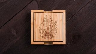 6. Bamboo Millenium Falcon Coasters
