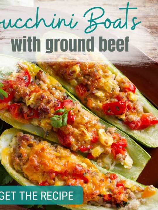 Stuffed Zucchini Boats with Ground Beef Recipe