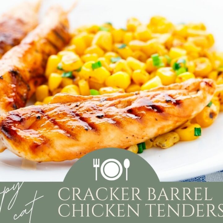 Copy Cat Cracker Barrel Chicken Tenderloins make the perfect dinner for busy nights!