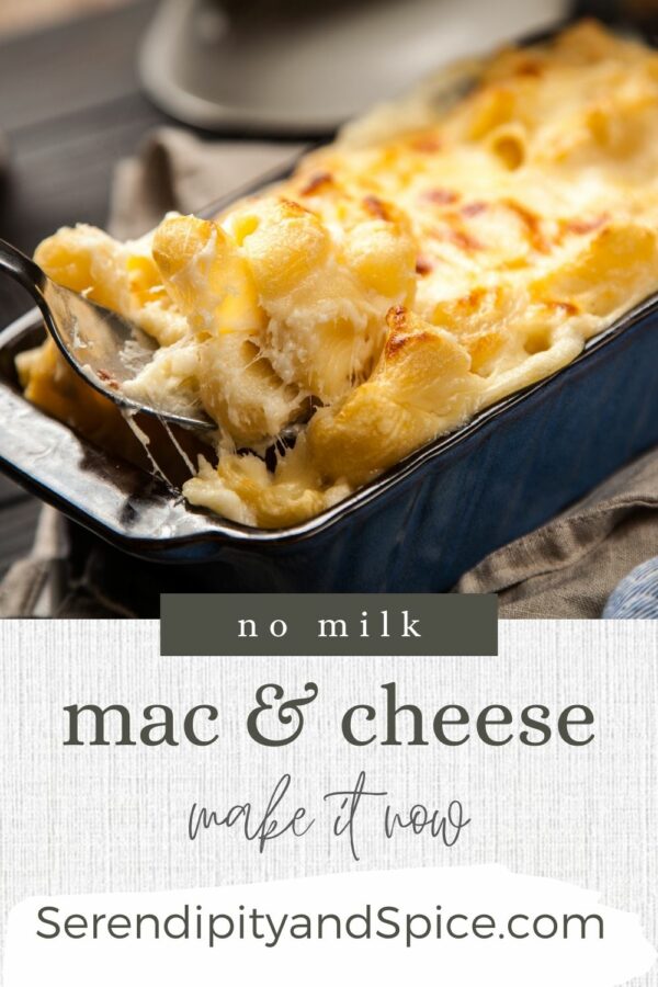 no milk mac and cheese Mac and Cheese without Milk ⭐⭐⭐⭐⭐ 5 Star Recipe Ran out of milk? Try this delicious, creamy, cheesy, mac and cheese recipe with no milk. This 5 Star ⭐⭐⭐⭐⭐ Recipe is the perfect side dish! You'll never even miss the milk in this mac and cheese recipe.