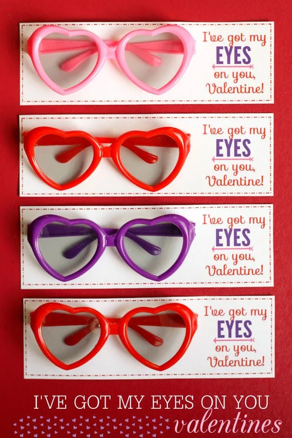 valentine got my eyes on you 1 Non-Candy Valentine Card Ideas Non-Candy Valentine Card Ideas. Check out these free printable non-candy Valentine card ideas that are sure to melt your heart without adding sugar to your child's diet!