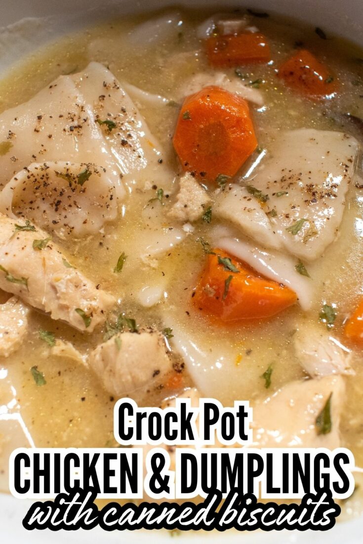 crock pot chicken and dumplings with canned biscuits Easy Crockpot Chicken and Dumplings with Biscuits Recipe This semi-homemade crockpot chicken and dumplings with biscuits recipe is the perfect way to use up leftover rotisserie chicken and a can of biscuits!