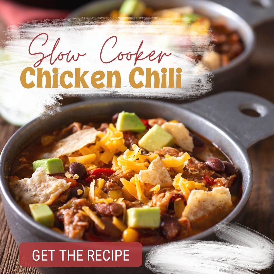 Slow Cooker Fiesta Chicken Chili Recipe
