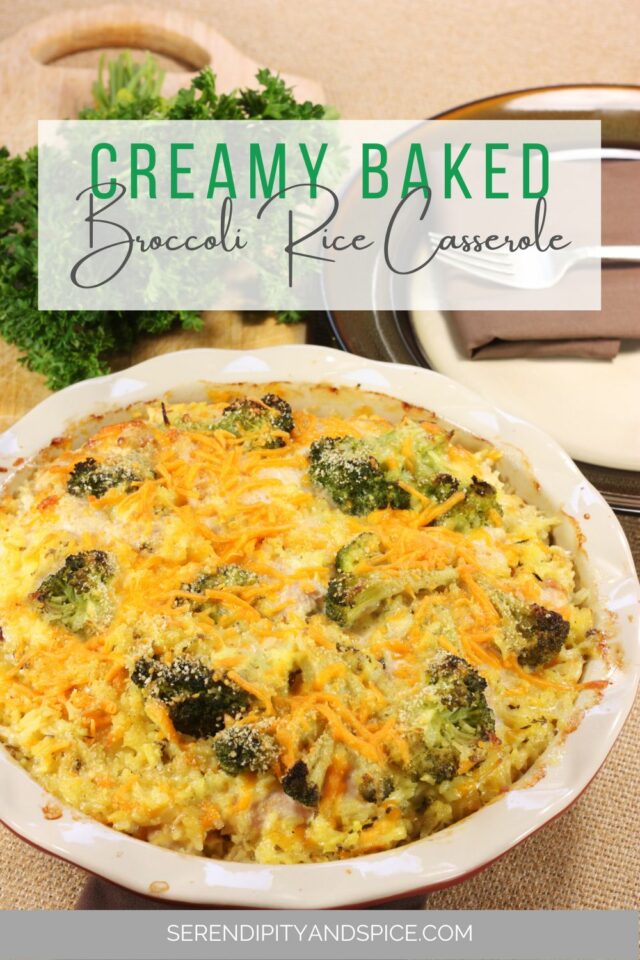 Broccoli Rice And Cheese Casserole Recipe - Serendipity And Spice