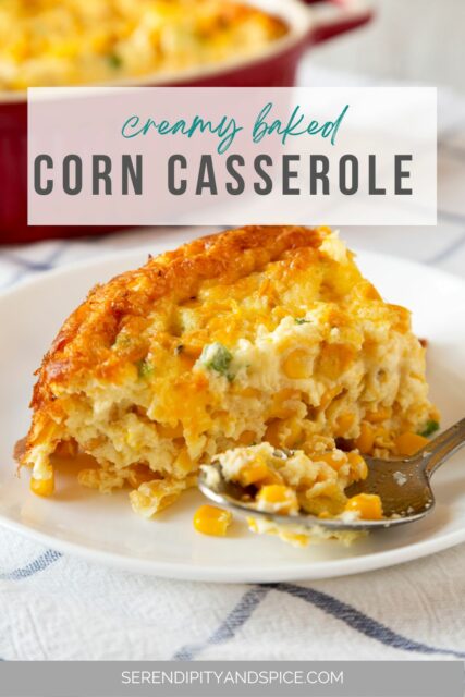 Cheesy Corn Casserole Recipe - A Southern Baked Creamy Corn Casserole ...