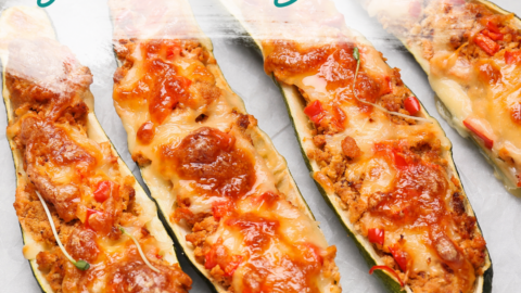 Buffalo Chicken Zucchini Boats Recipe