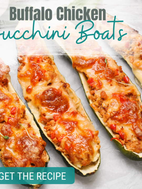 Buffalo Chicken Zucchini Boats Recipe
