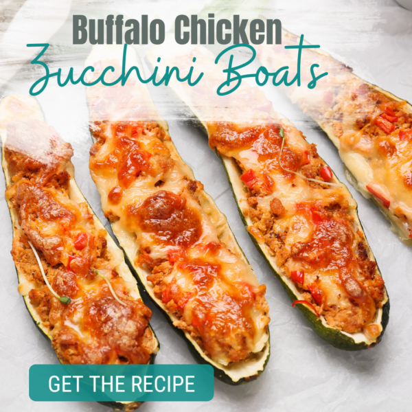 Buffalo Chicken Zucchini Boats Recipe