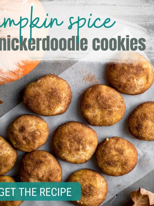 pumpkin snickerdoodle cookies - a delicious fall cookie recipe