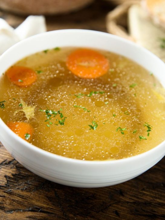 Chicken Bone Broth Recipe in Slow Cooker