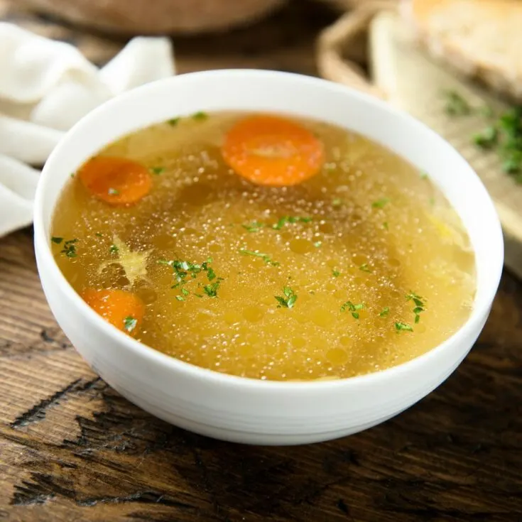 Chicken Bone Broth Recipe in Slow Cooker