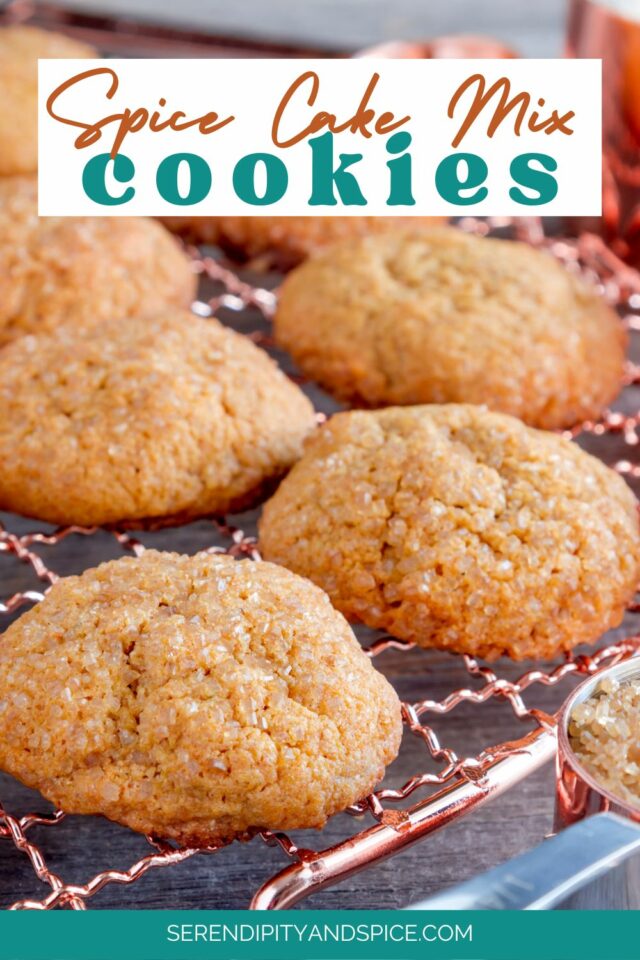 Spice cake mix cookies serendipity and spice