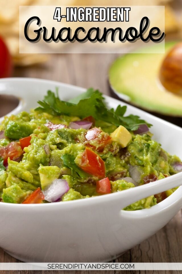 4 Ingredient Guacamole Recipe Serendipity And Spice