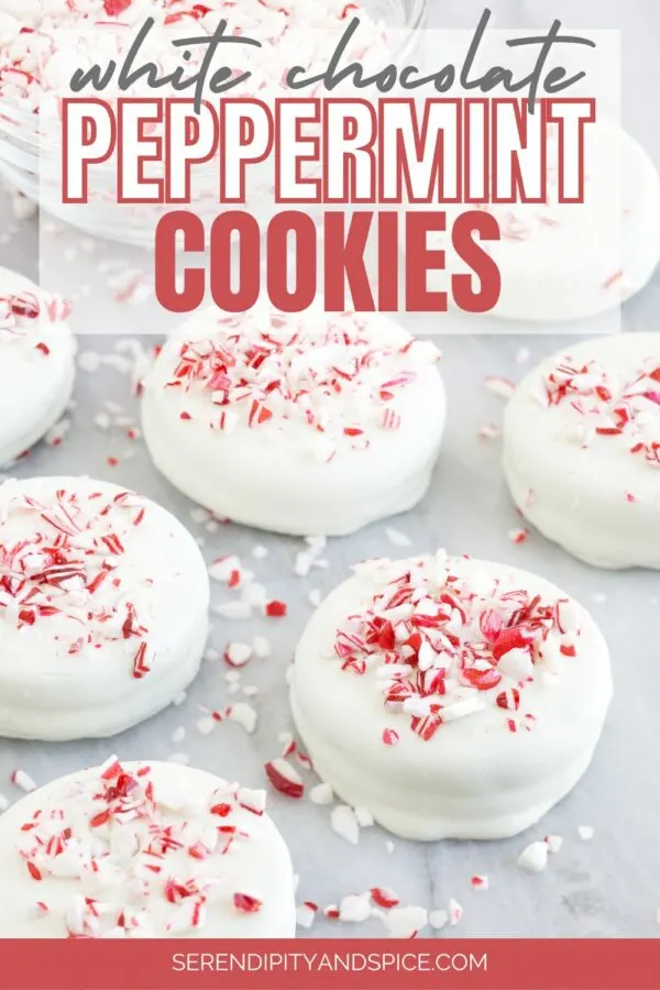 White Chocolate Peppermint Cookies