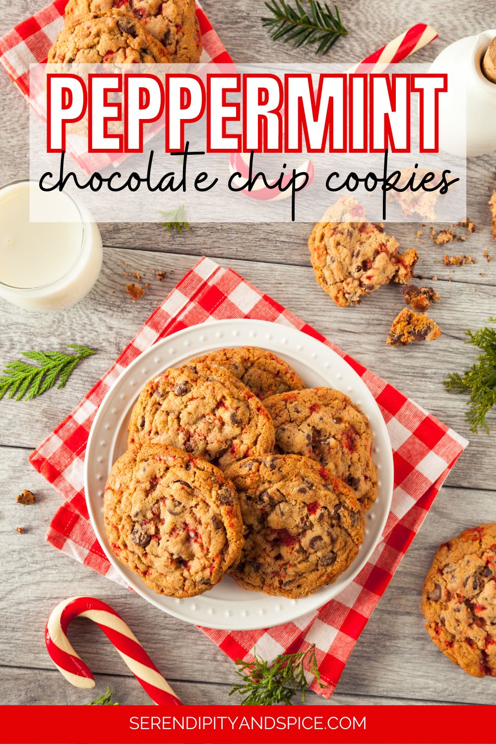 Peppermint Chocolate Chip Cookies Serendipity and Spice