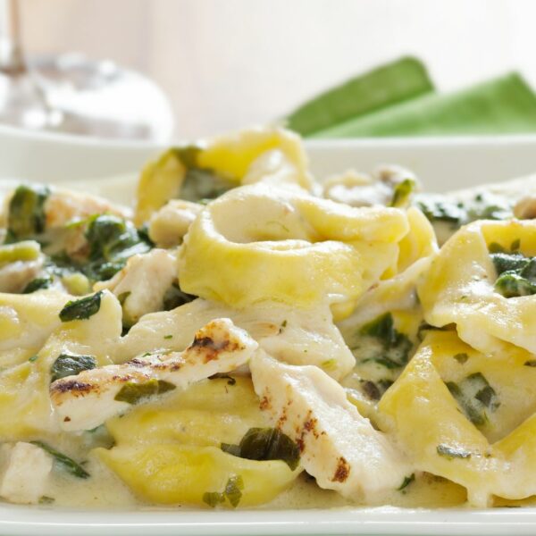 Asiago Tortelloni Alfredo With Grilled Chicken Serendipity And Spice