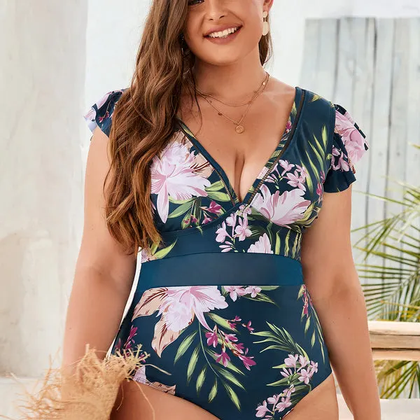 1 89db87f8 3358 4481 99b2 Plus Size Swimsuits to Make You Feel Skinny These plus size swimsuits are slimming, flattering, and beautiful! Plus size swimsuits that will make you feel skinny! #fashion #SummerStyle #OOTD #PlusSize