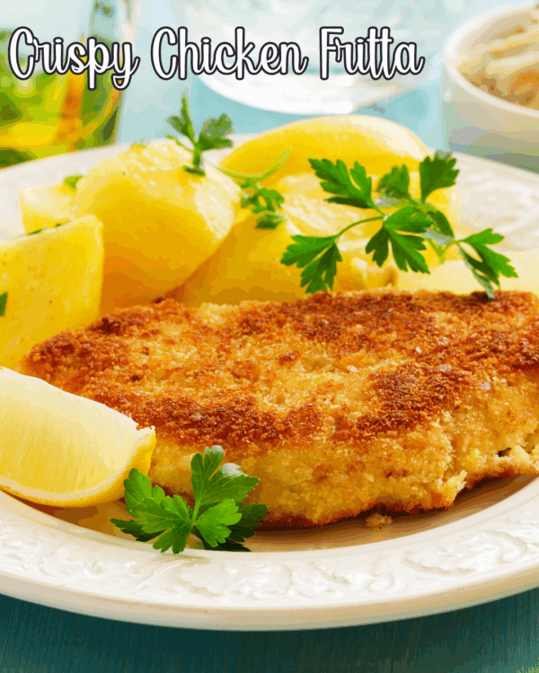Crispy Chicken Fritta Crispy Chicken Fritta- Baked in the Oven Looking for a quick and easy dinner recipe that your family will love? Try out crispy chicken fritta baked in the oven! Learn how to butterfly and pound chicken to create thin strips that cook faster and become more tender and juicy. This healthier alternative to fried chicken is seasoned with a simple blend of spices and coated in rice crispy cereal and Parmesan cheese. With just a few simple steps, you can have a delicious and satisfying meal on the table in no time.
