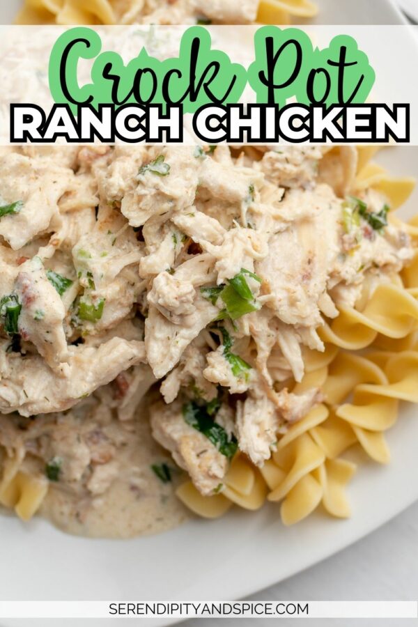 Crockpot ranch chicken recipe - an easy slow cooker chicken breast recipe