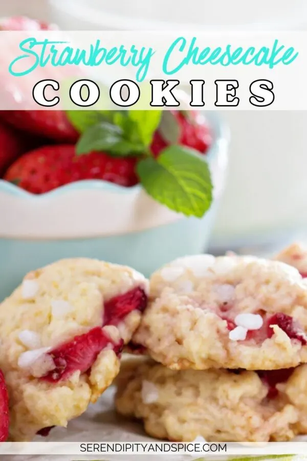 Strawberry Cheesecake Cookies