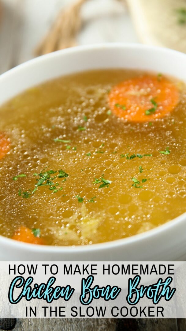 Slow Cooker Chicken Bone Broth Recipe Serendipity And Spice