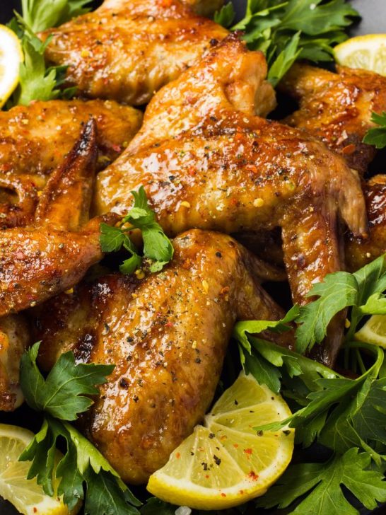 The BEST Honey Lemon Pepper Wings