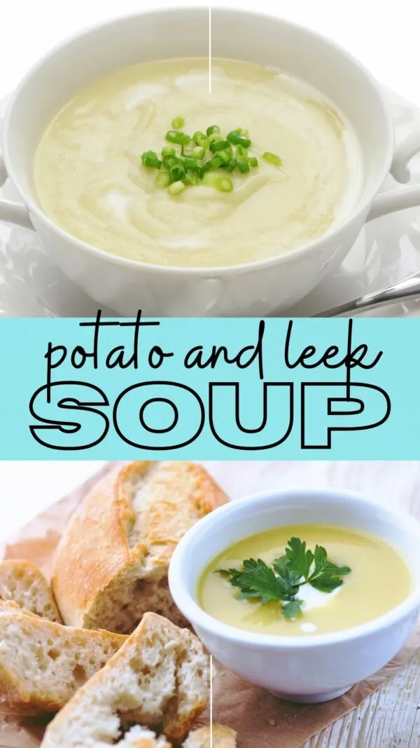 Potato and leek soup in a soup maker