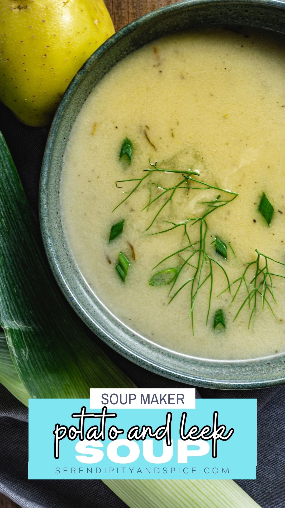 Potato And Leek Soup In A Soup Maker Serendipity And Spice