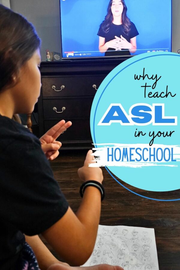 Teaching ASL in Homeschool