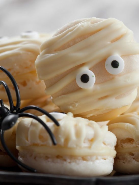 Mummy Birthday Cake Macarons