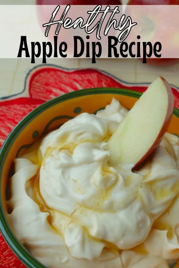 Healthy Apple Dip recipe in a bowl.