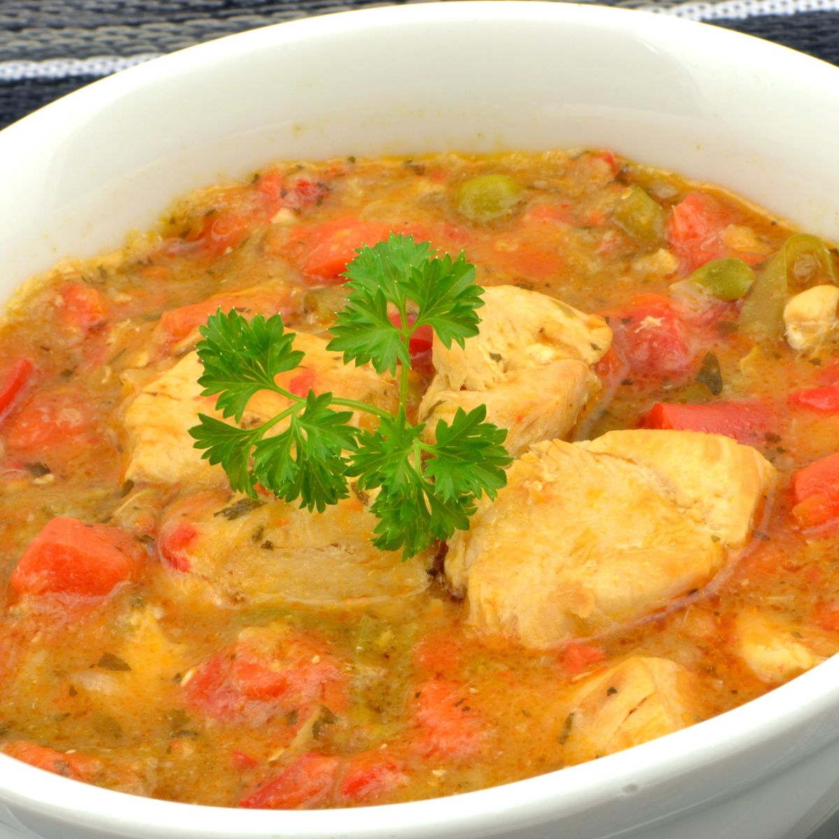 Flavorful Puerto Rican Chicken Stew Crock Pot Recipe