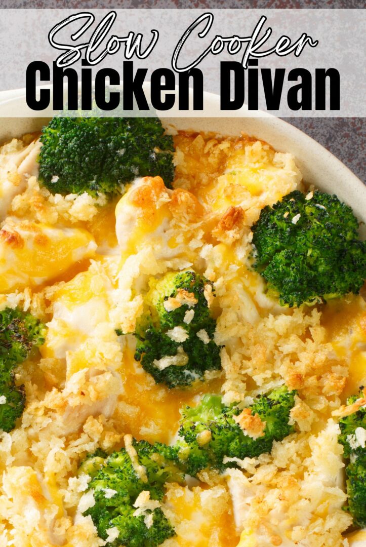 Easy Crockpot Chicken Divan - Serendipity And Spice