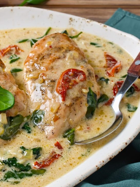 Tuscan Chicken Slow Cooker Recipe