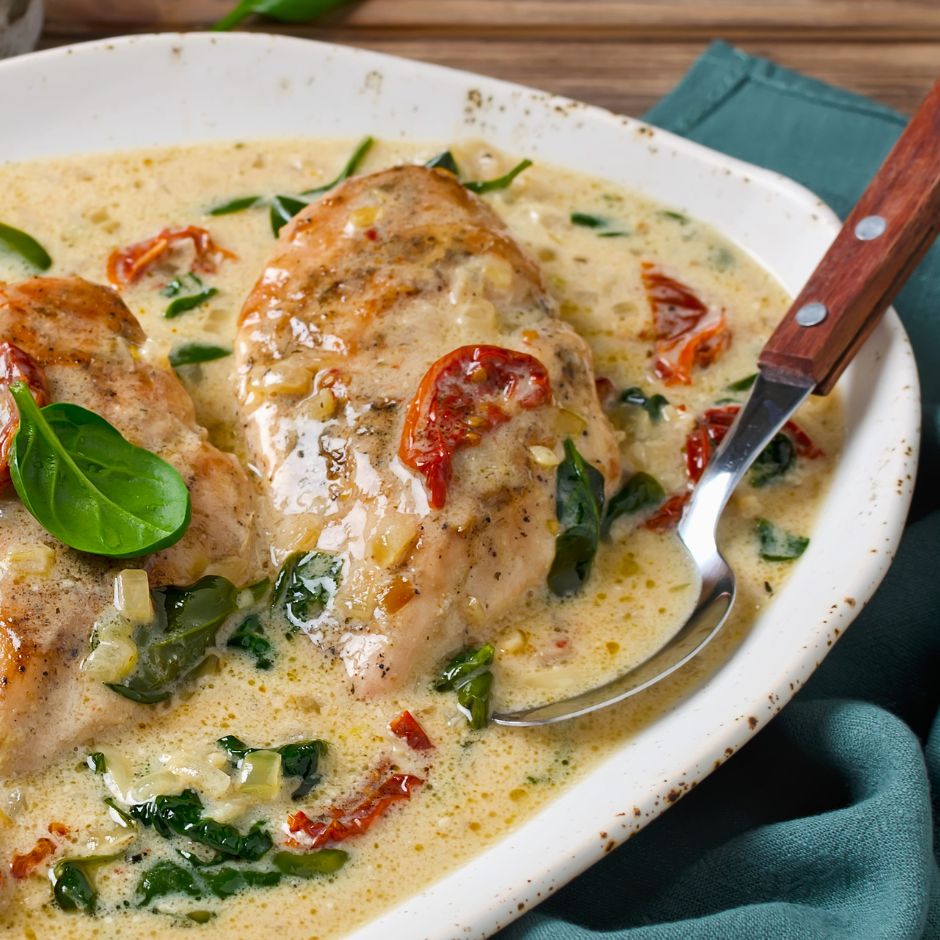 Tuscan Chicken Slow Cooker Recipe