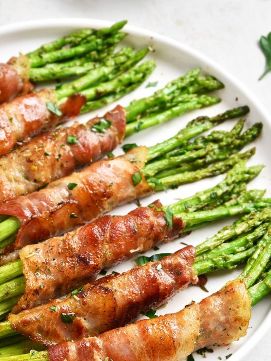 Air Fryer Bacon Wrapped Asparagus