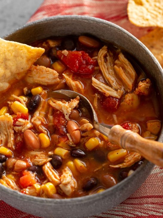 7 Can Chicken Taco Soup Recipe