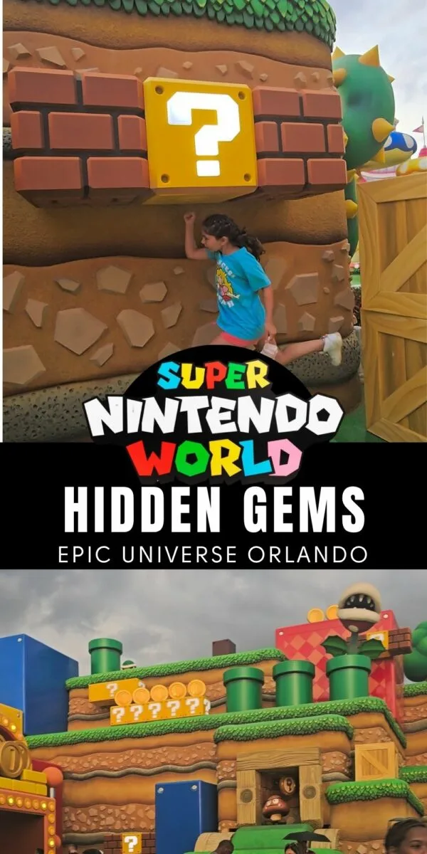 Hidden Gems of Super Nintendo World at Epic Universe Orlando 2 Hidden Gems of Super Nintendo World at Epic Universe Orlando Epic Universe Orlando Super Nintendo World Hidden Gems of Super Nintendo World at Epic Universe Orlando There is nothing quite like stepping through the portal at Super Nintendo World inside Epic Universe and going up the green tube to be dropped into the middle of a video game. My family got to visit Epic Universe last month and it was incredible....but Super Nintendo World was a whole other level of EPIC!