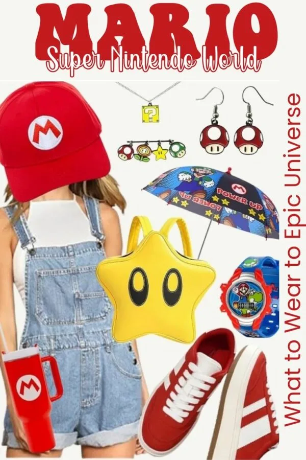 What to Wear to Epic Universe: Tips + Character-Inspired Outfits 6 What to Wear to Epic Universe: Tips + Character-Inspired Outfits Super Nintendo World Outfit for Epic Universe Orlando What to Wear to Epic Universe: Tips + Character-Inspired Outfits Planning your trip to Universal's Epic Universe? You’re going to want outfits that are cute, comfy, and perfect for photos in every themed land. Whether you're all about comfort, making a fashion statement, or showing off your favorite fandoms, here's your go-to guide for what to wear to Epic Universe... including "Epic Bounding" outfit ideas inspired by characters from each land.