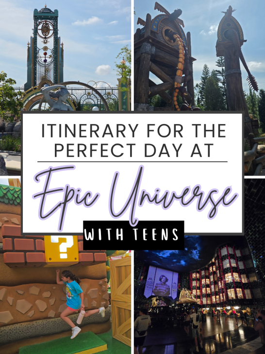 the perfect day at Epic Universe with teens
