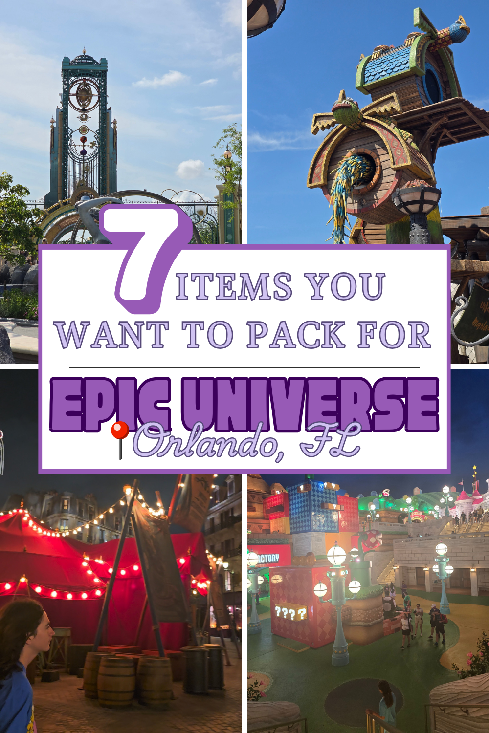 What to Pack for Epic Universe Orlando