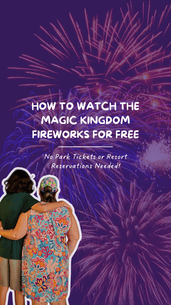 1 1 How to Watch Disney Magic Kingdom Fireworks for Free – 5 Best Spots Without a Ticket Get a front row seat and watch the Magic Kingdom Fireworks for free at one of these 5 spots. I'm sharing my free printable itinerary for getting to the fireworks...