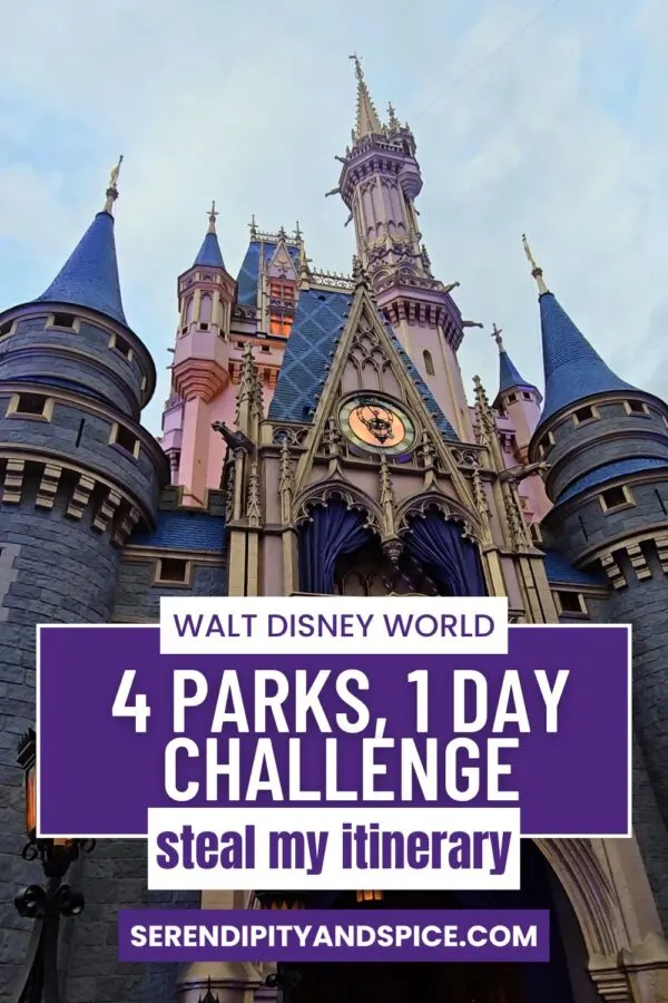 Disney World 4 Parks 1 Day Challenge WithOUT Personal Transportation 9 Disney World 4 Parks 1 Day Challenge WithOUT Personal Transportation Disney World's 4 Parks in 1 Day Challenge