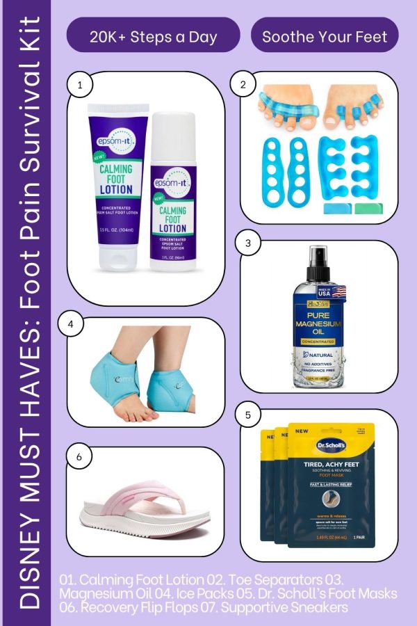 How to Prevent Foot Pain at Disney World (20,000 Steps a Day Survival Guide) 4 How to Prevent Foot Pain at Disney World (20,000 Steps a Day Survival Guide) Disney Must Pack to Soothe Tired Feet